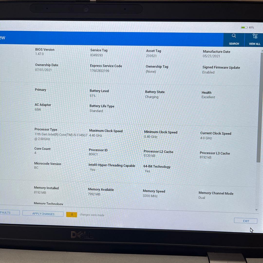 Windowsノート本体 Dell Latitude 5320 Full HD Core I5 gen11