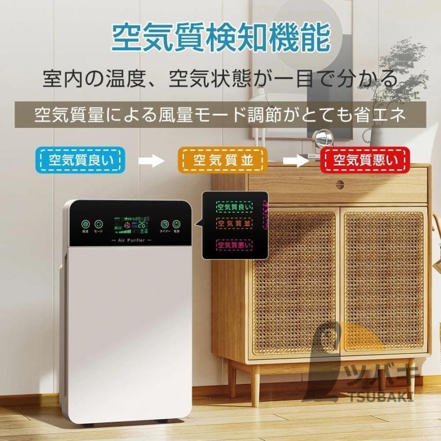 空気清浄機 小型 6重空気清浄 フィルター コンパクト 花粉 脱臭機 脱臭