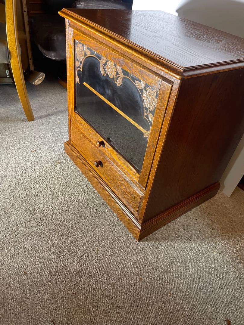 美品　三越家具　ブルージュ　英国スタイル　アールヌーボー　フラップ式