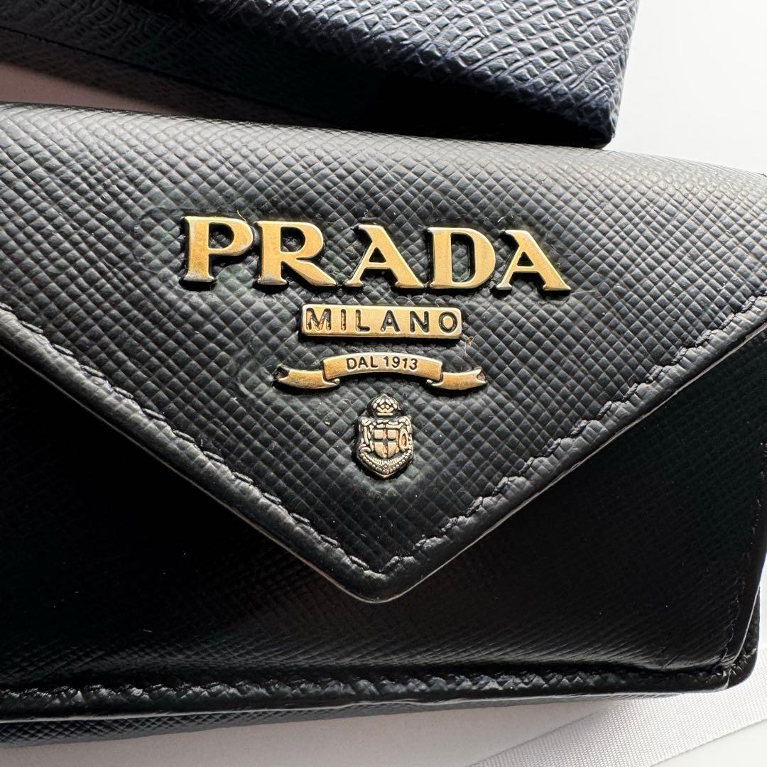 【美品】 148 PRADA プラダ 3つ折り財布 ミニ財布