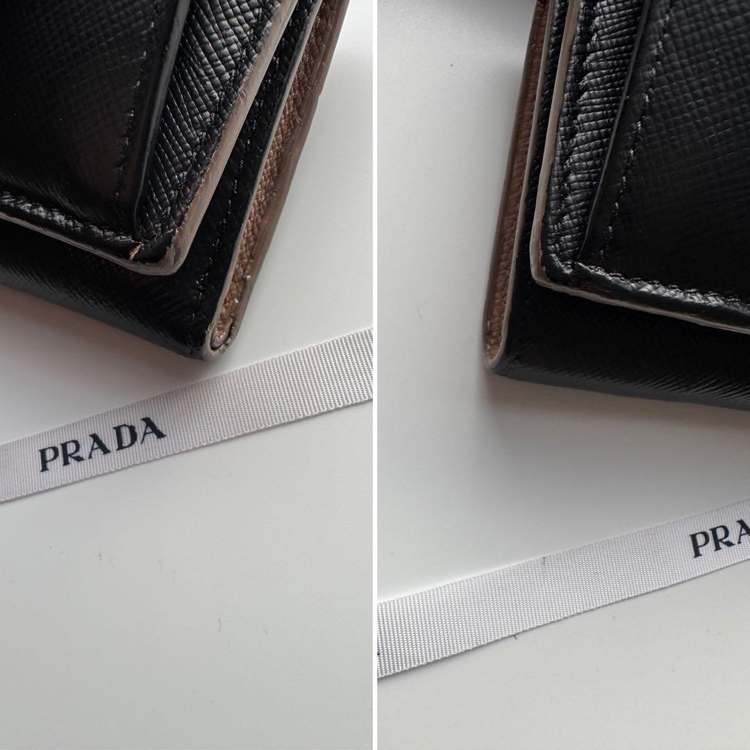 【美品】 148 PRADA プラダ 3つ折り財布 ミニ財布