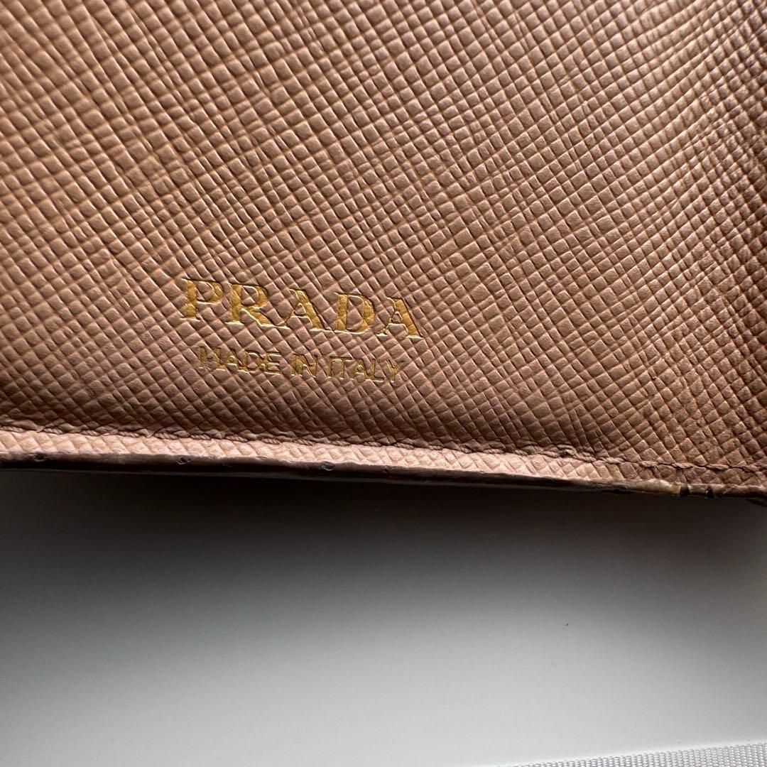 【美品】 148 PRADA プラダ 3つ折り財布 ミニ財布