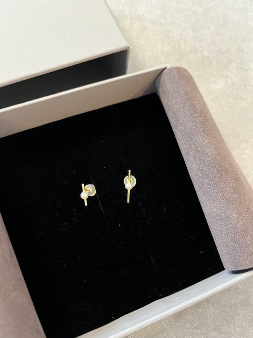 Miiio Hirotaka Mosquito アコヤパール バー ピアス