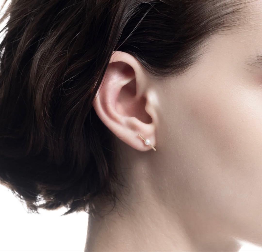 Miiio Hirotaka Mosquito アコヤパール バー ピアス