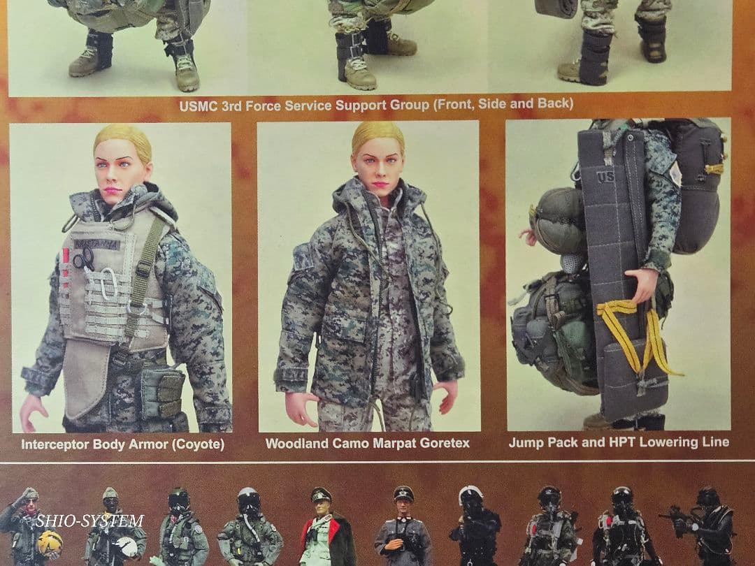 【未使用品】ホットトイズ 1/6 アメリカ海兵隊 女性兵士