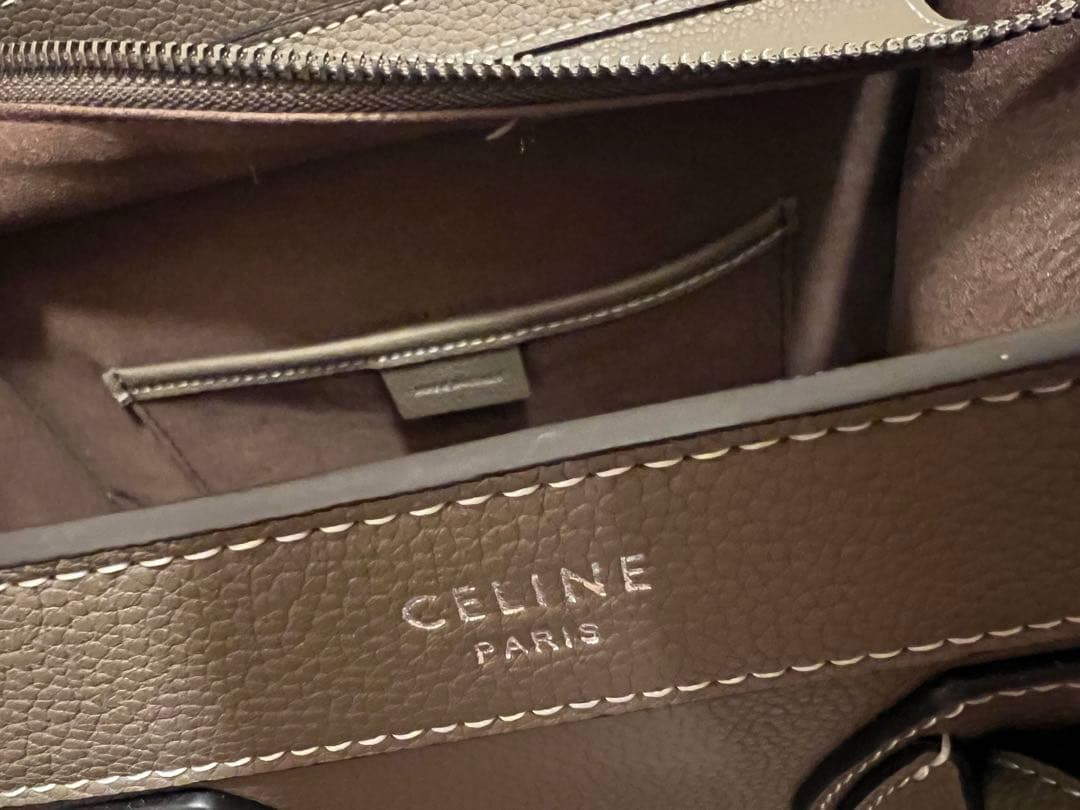 CELINE セリーヌ ラゲージ ナノ ショッパー ショルダーバッグ・箱無し