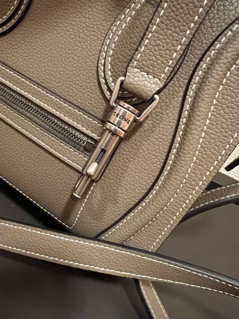 CELINE セリーヌ ラゲージ ナノ ショッパー ショルダーバッグ・箱無し