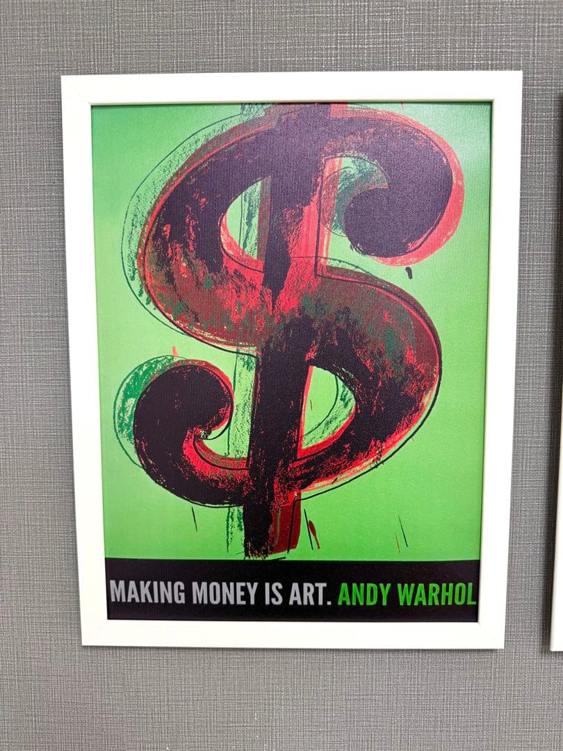 No.298フレーム付きキャンバスアート　インテリア絵画　アンディーウォーホル