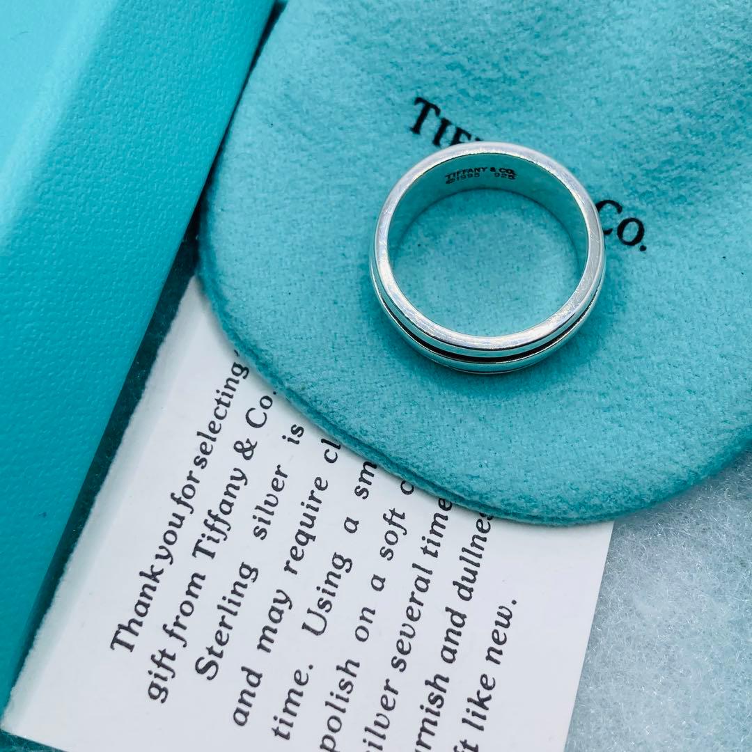 極美品✨ ティファニー リング ダブルライン AG925 #20