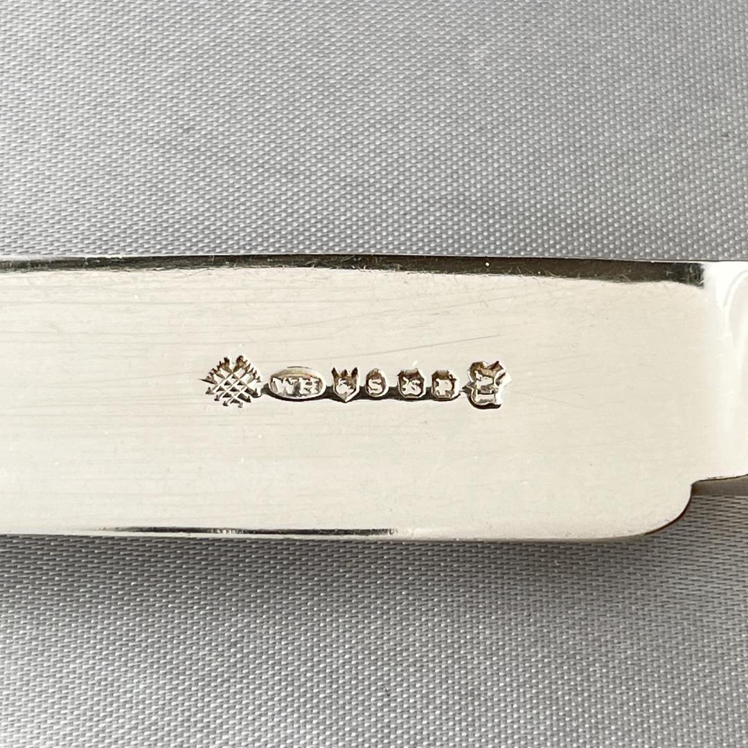 【William Yates 】【純銀継手 / 白蝶貝】アールデコ パストリー