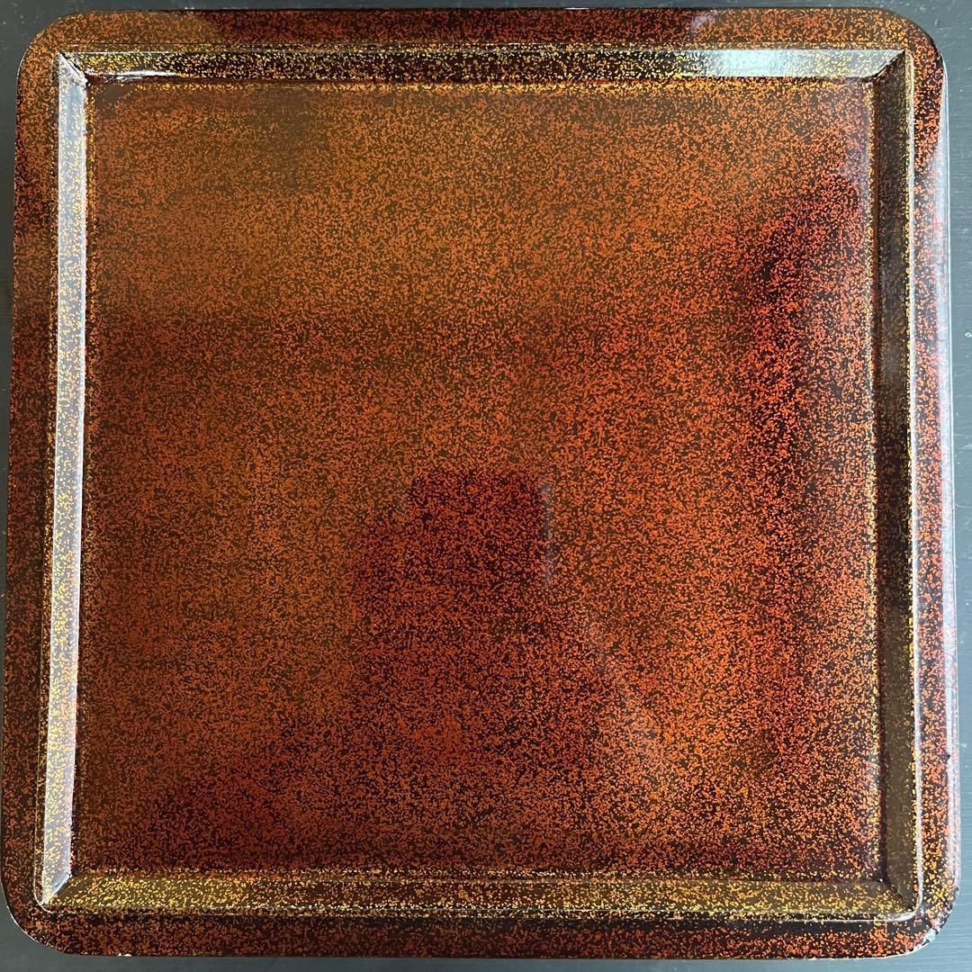 重箱 最高級 四段 重台 金盛 高蒔絵 螺鈿 梨子地 漆共箱 正月 おせち