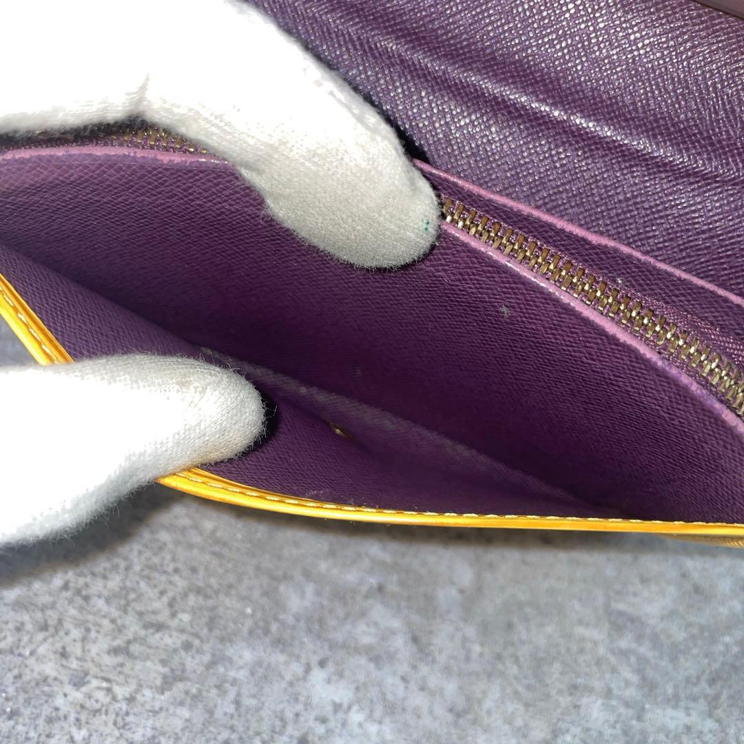 【美品】ルイヴィトン 折り財布 エピ 黄色 イエロー レザー ジッピー