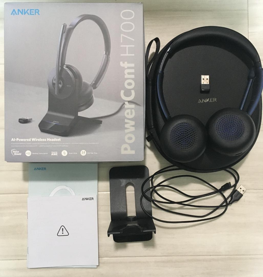 Anker PowerConf H700(ネイビー) 充電スタンド付き