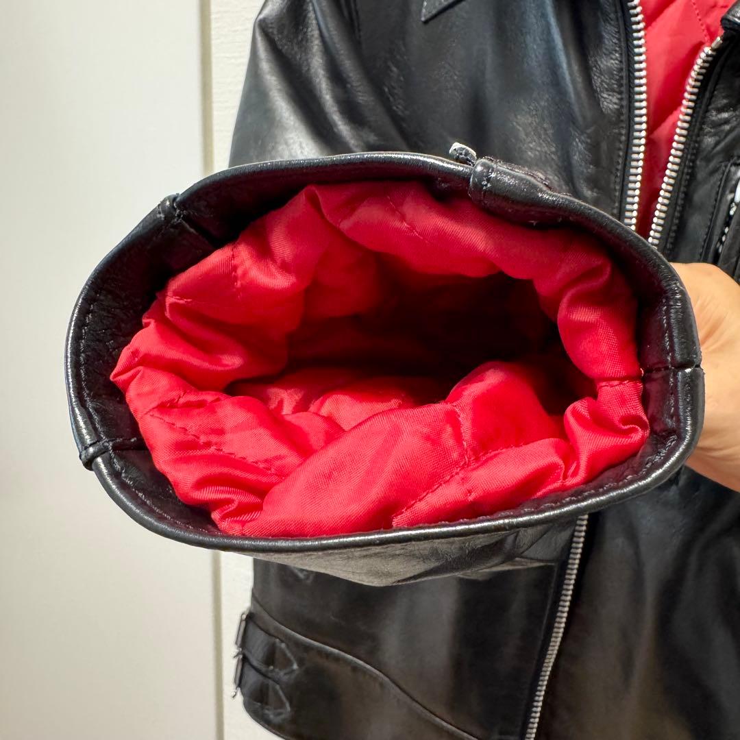 【美品】ROTAR 本革シングルライダース ジャケットM