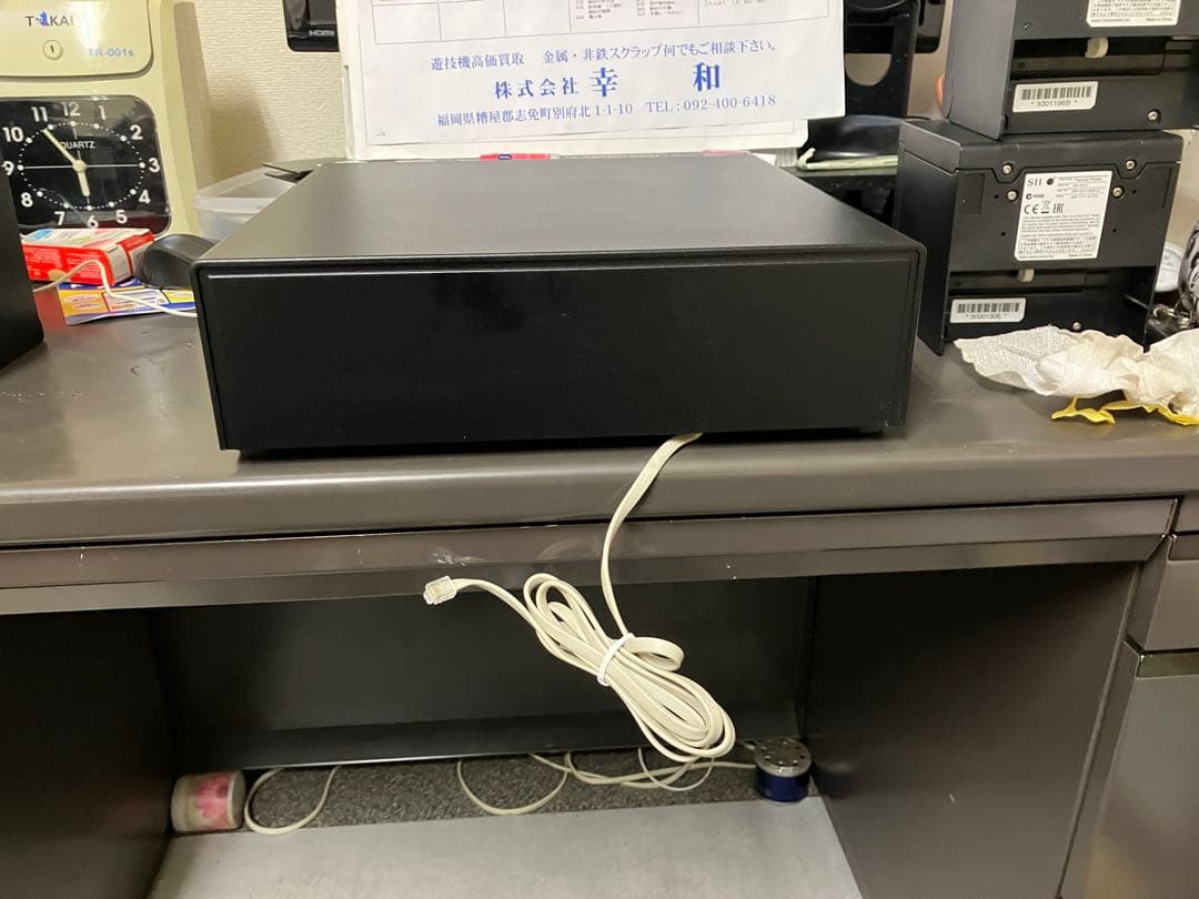 ★セイコースマレジ対応サーマルプリンター&キャッシュドロワー黒一式エプソンSII