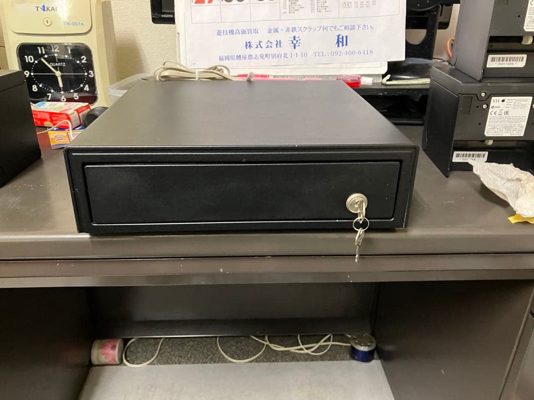 ★セイコースマレジ対応サーマルプリンター&キャッシュドロワー黒一式エプソンSII