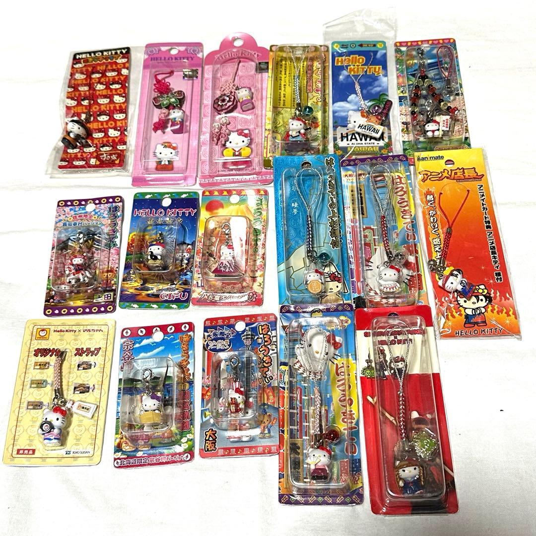 レア　サンリオ　ハローキティ　ご当地キティ　ストラップ　根付　297個まとめ売り
