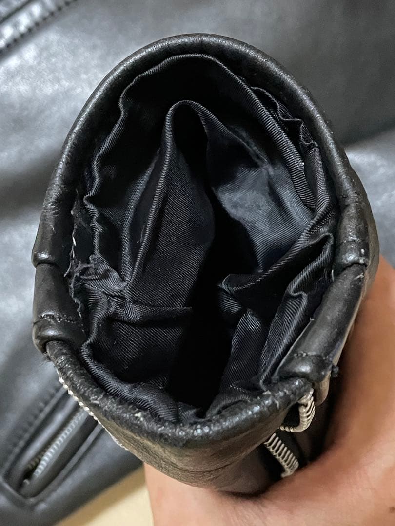 ショット シングル ライダースジャケット 型番414、カウハイド、サイズ38