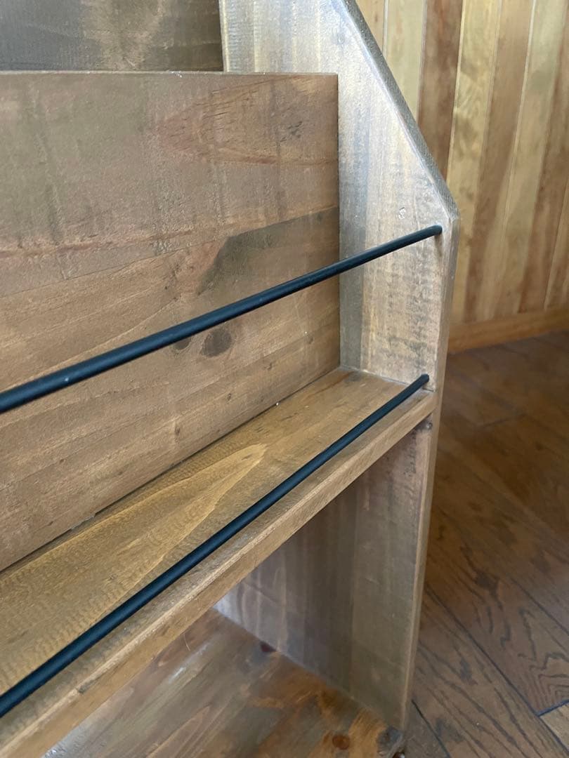 ニコアンド　nico and… 木製マガジンラック ナチュラルウッド