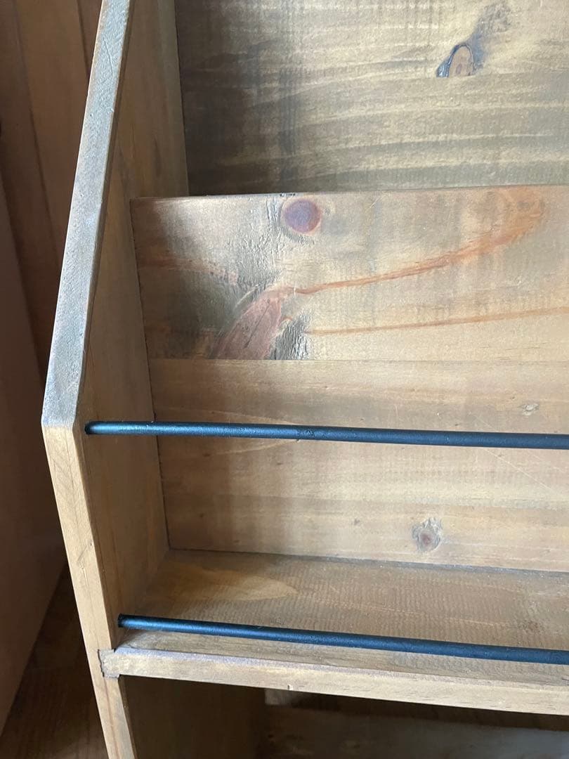 ニコアンド　nico and… 木製マガジンラック ナチュラルウッド