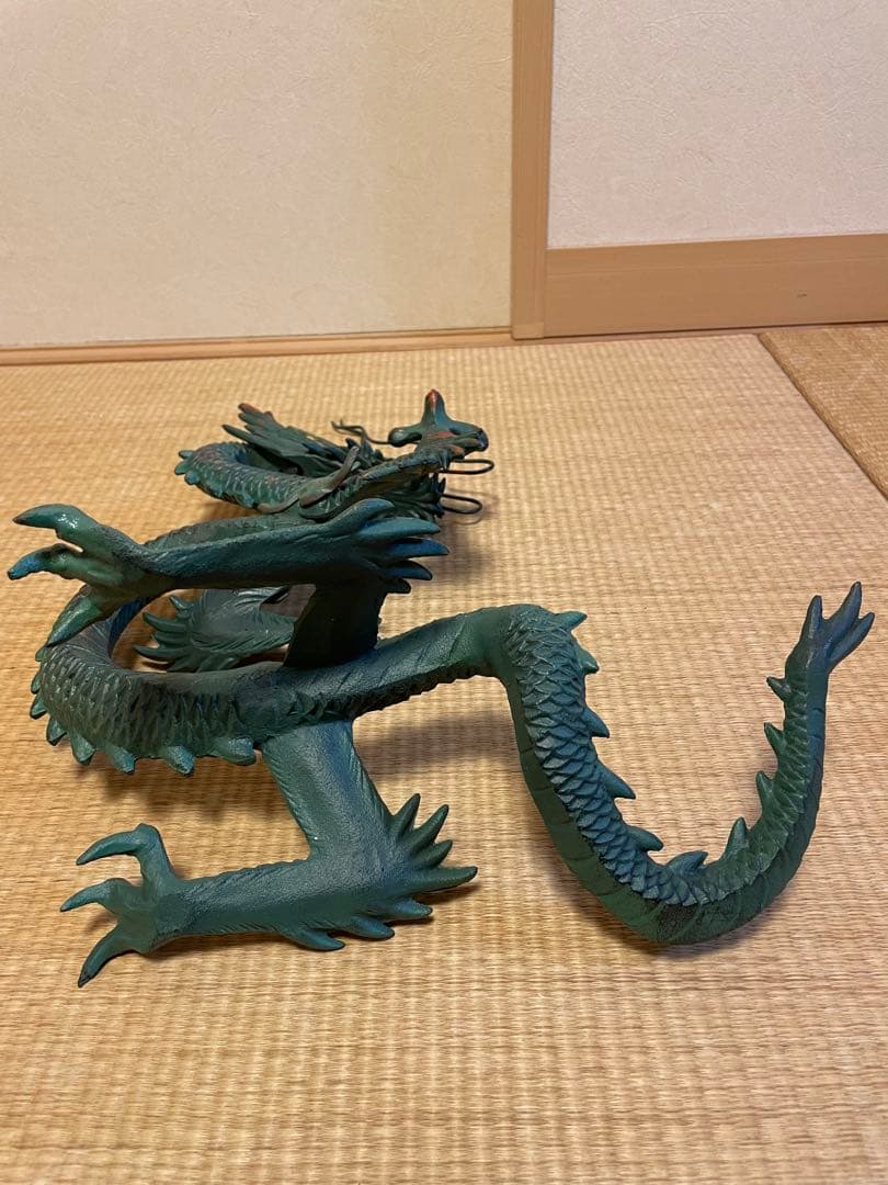 【高級】 期間限定値引　金属工芸　竜　龍　昇龍　開運龍　干支 村田宏作 青銅色