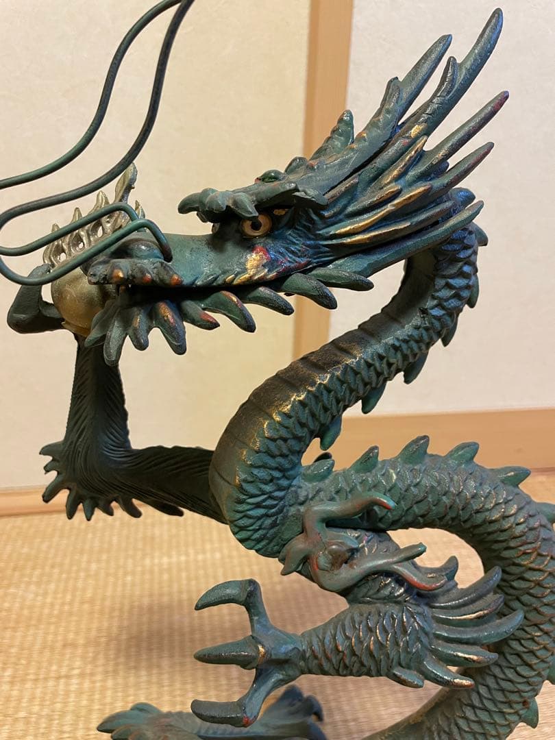 【高級】 期間限定値引　金属工芸　竜　龍　昇龍　開運龍　干支 村田宏作 青銅色