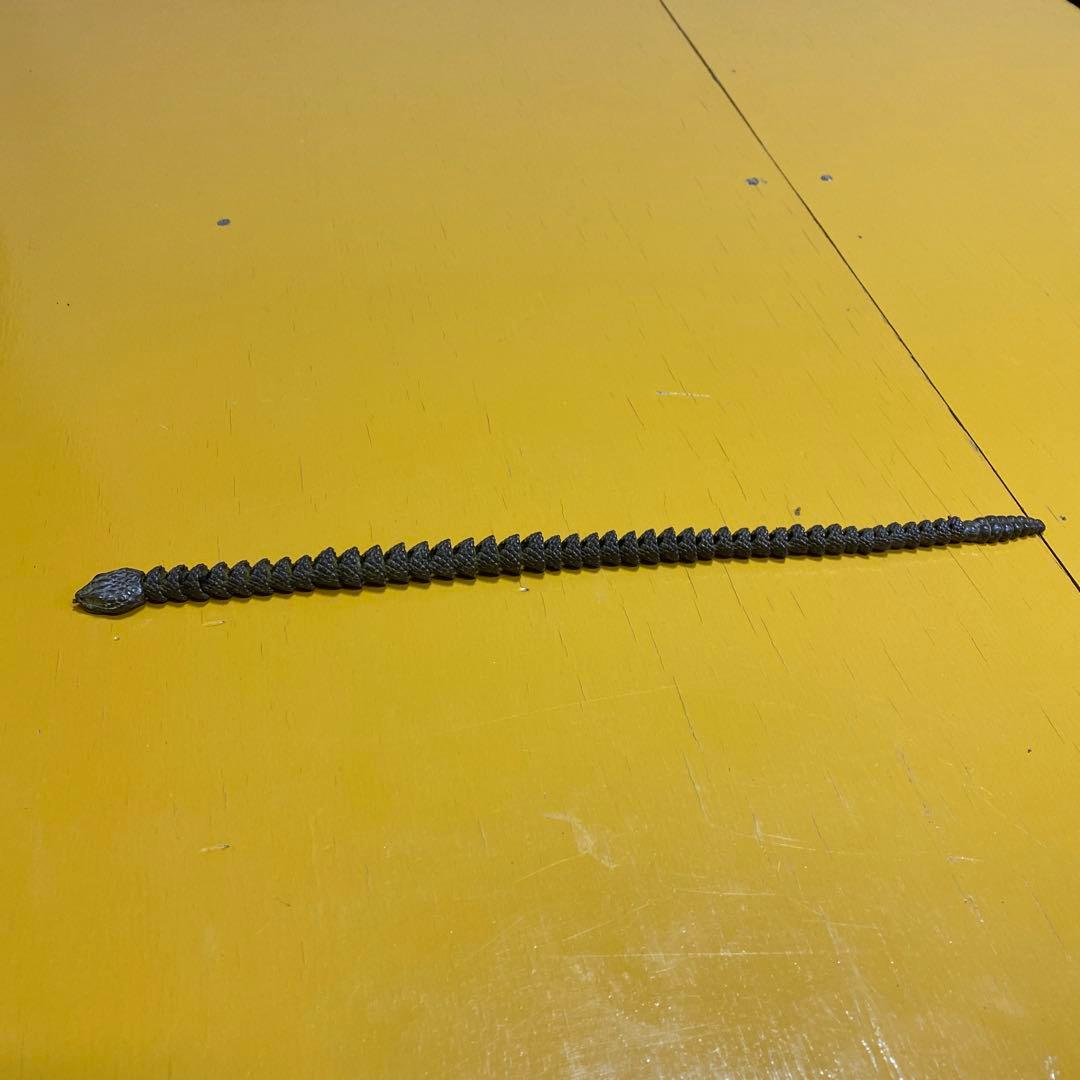 龍文堂　安ノ介　超絶技巧　精巧　自在置物　蛇　ヘビ　銅製