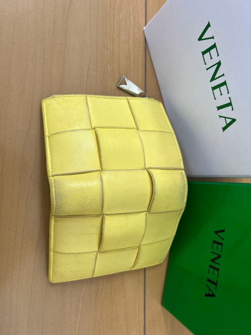 BOTTEGA VENETA イエロー 二つ折り財布