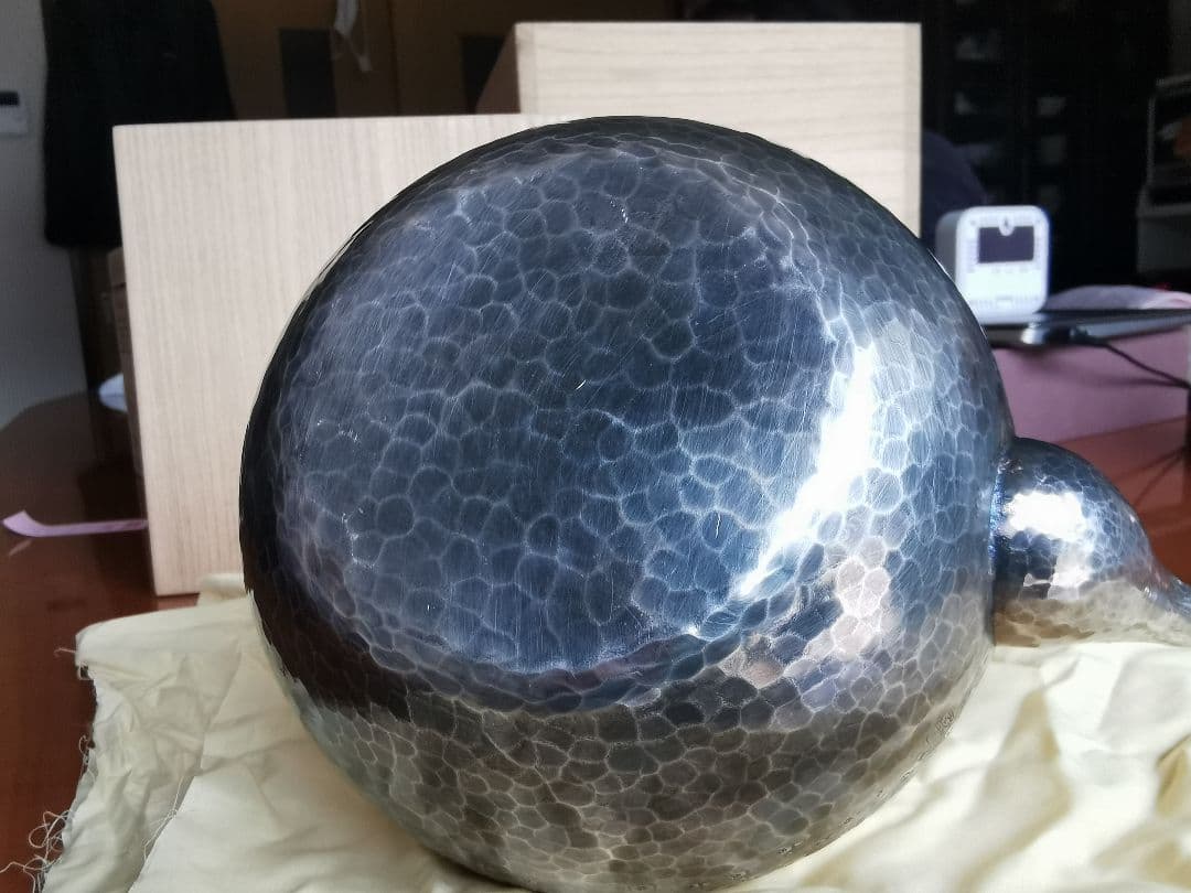 鎚起銅器　清雅堂　銅湯沸　西方正　作　玉川堂