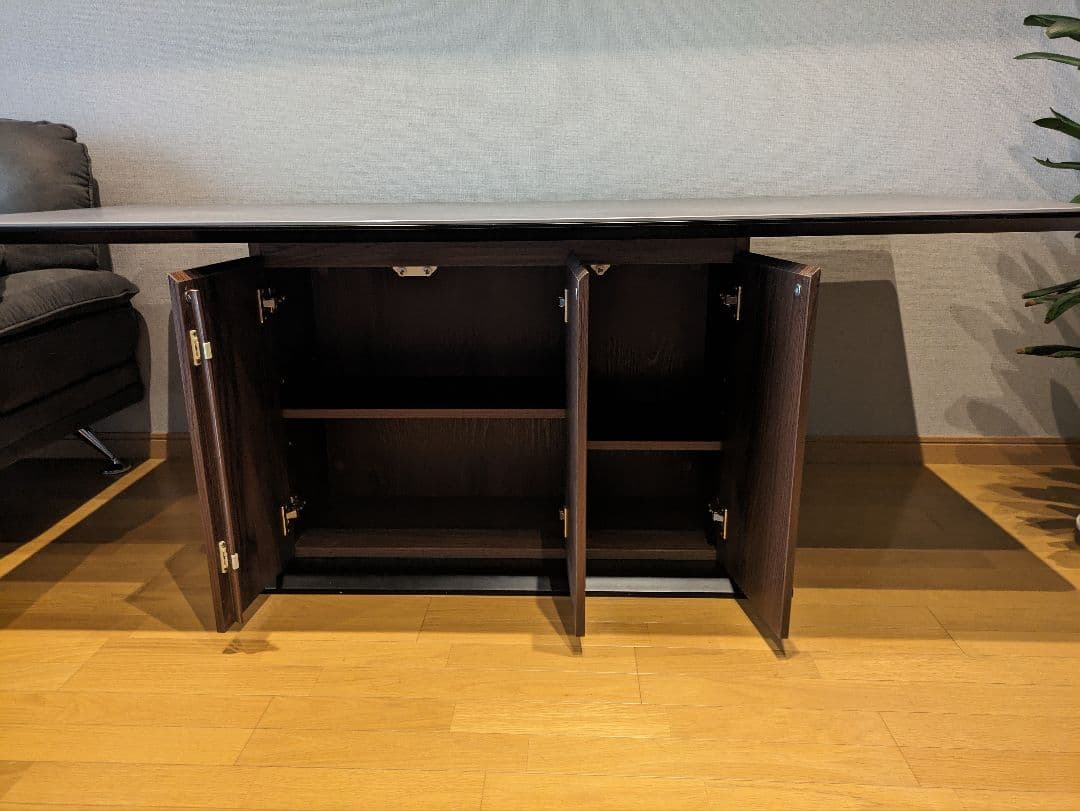 【超美品】収納付きダイニングセット｜高級テーブル＋チェア6脚