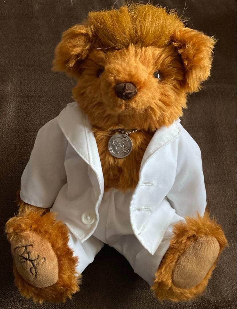 ま*り様 矢沢永吉リーゼントテディベア 白いスーツ