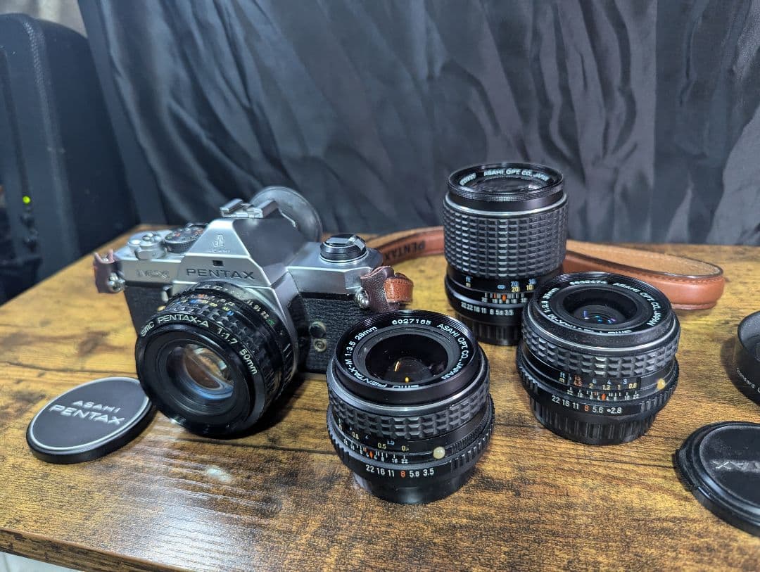 PENTAX MX ペンタックスフィルムカメラとレンズ4本セット