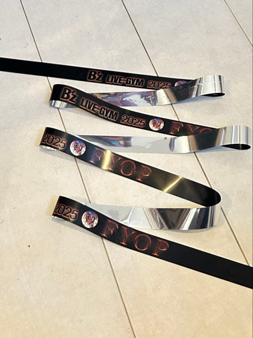 値下げ！B'z LIVE2025 FYOP premium席専用グッズ　銀テ付！
