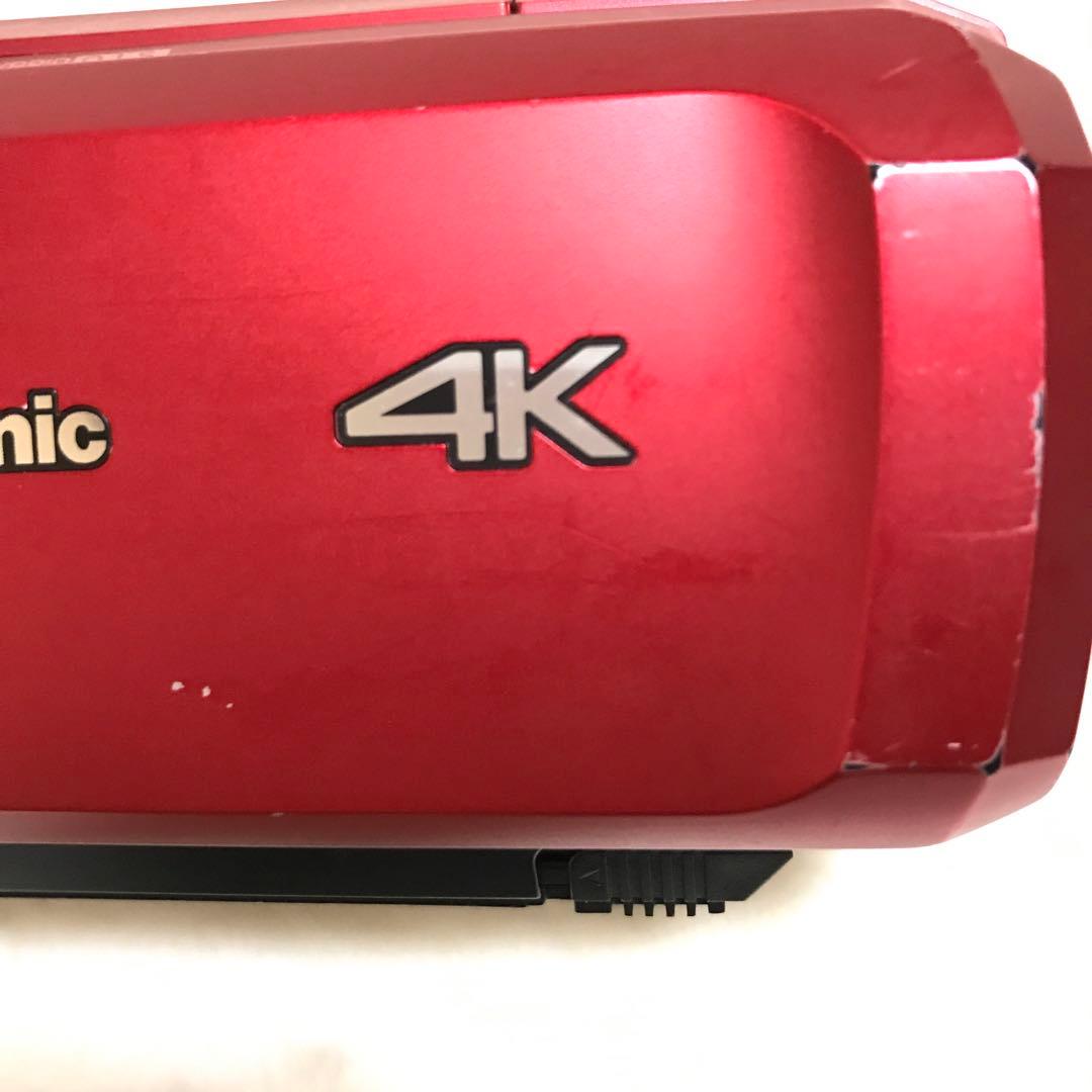 HC-VX1M-R Panasonic 4K ビデオカメラ 32倍ズーム 赤