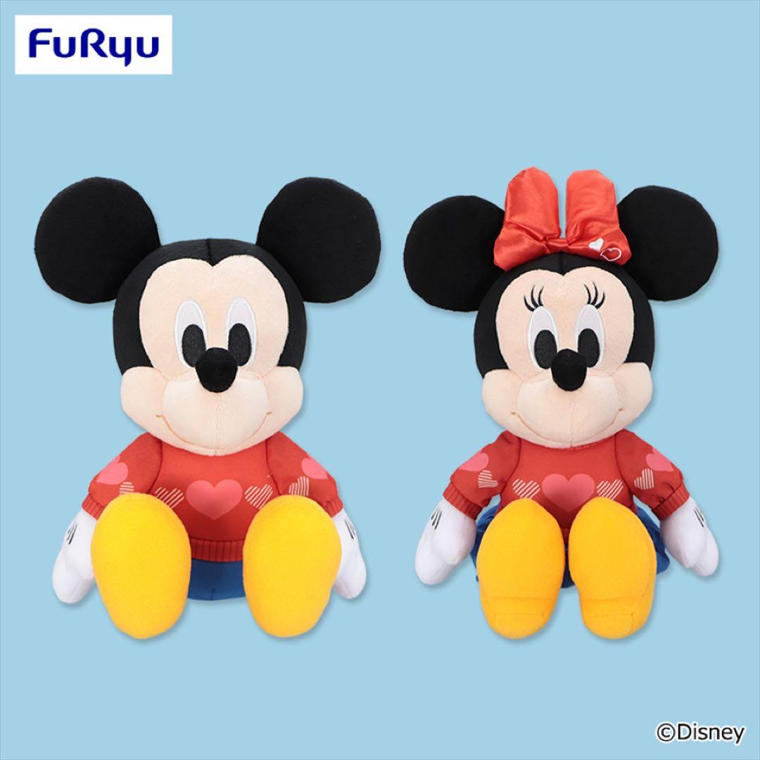 ディズニーハートペアマグカップ　ミッキー&ミニーぬいぐるみ　バレンタイン　新品