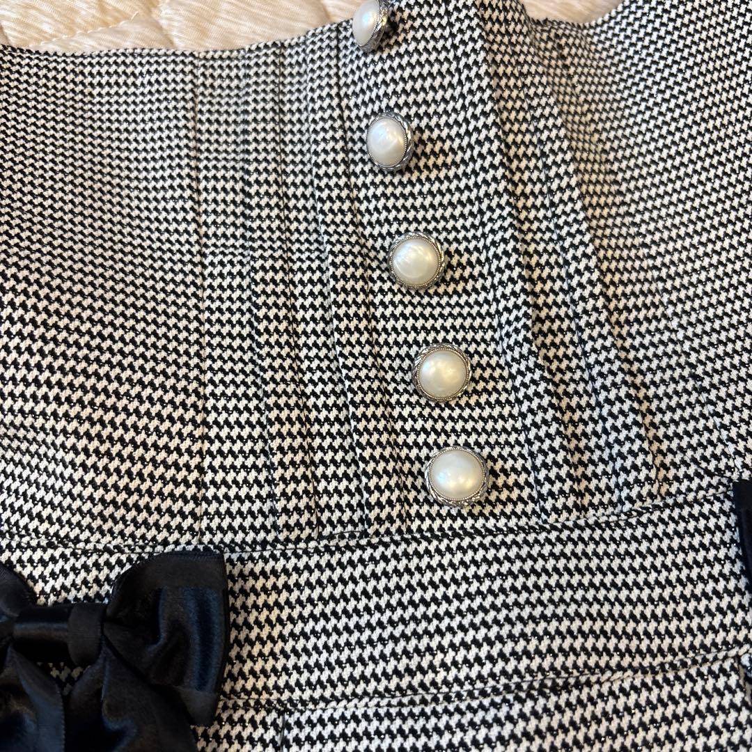 ALICE and the PIRATES♡千鳥格子柄スカート 白黒チェック柄