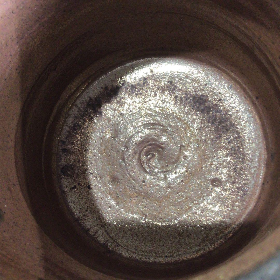 Ｐ２９５　水指　『在銘』『窯変錦彩』『耳付水指』　共箱　茶道具