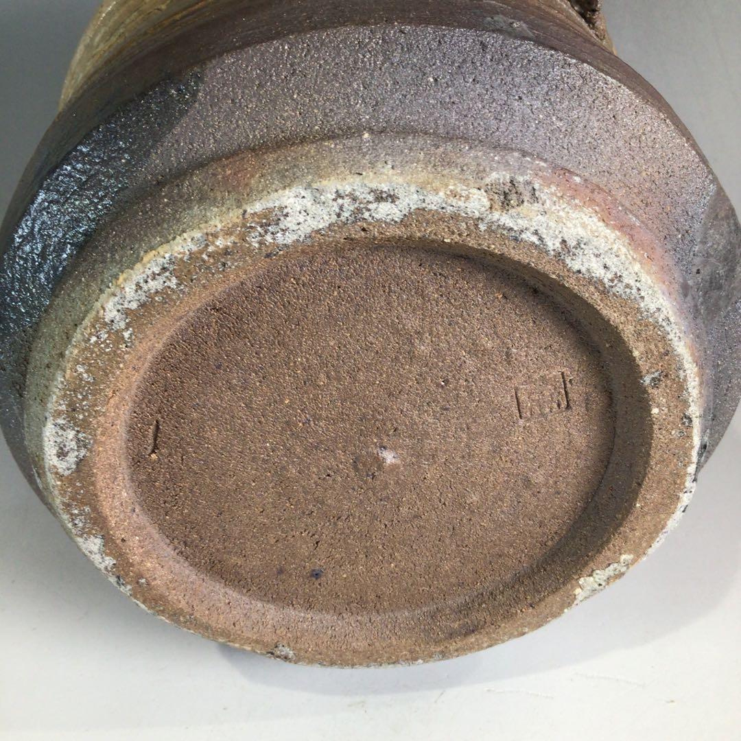 Ｐ２９５　水指　『在銘』『窯変錦彩』『耳付水指』　共箱　茶道具