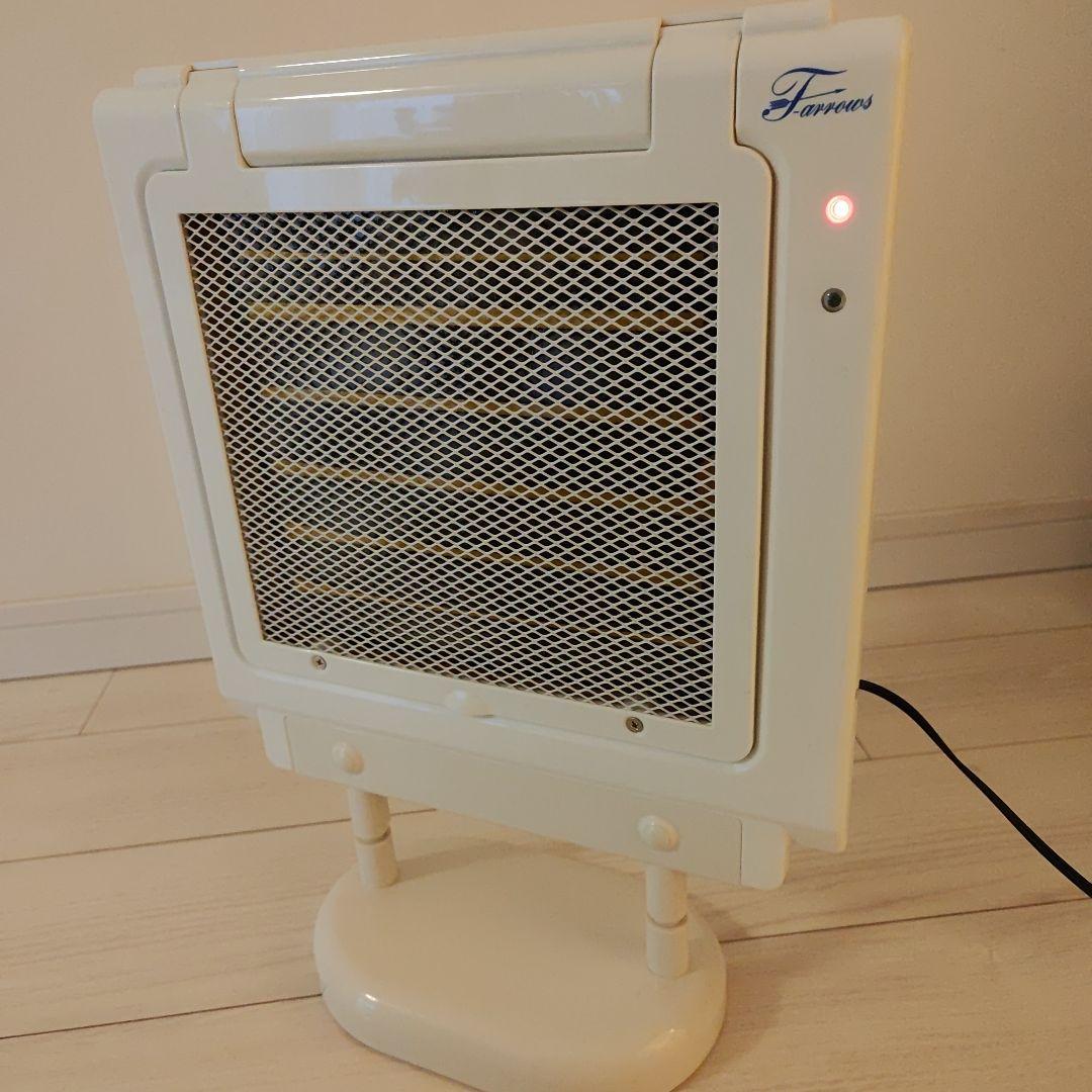 【hana】遠赤外線マイカヒーター スタンド付き ホワイト　鳥・小動物