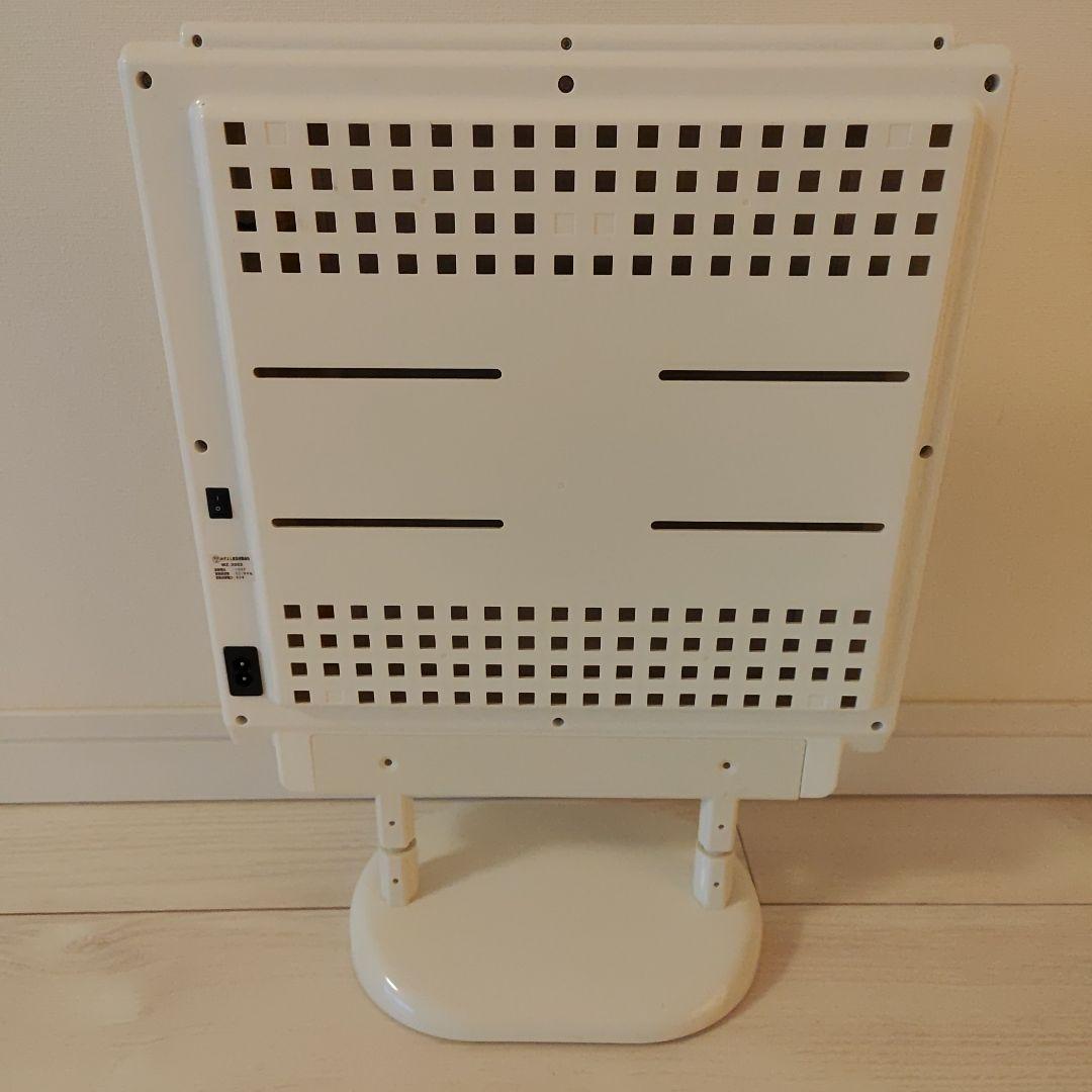 【hana】遠赤外線マイカヒーター スタンド付き ホワイト　鳥・小動物