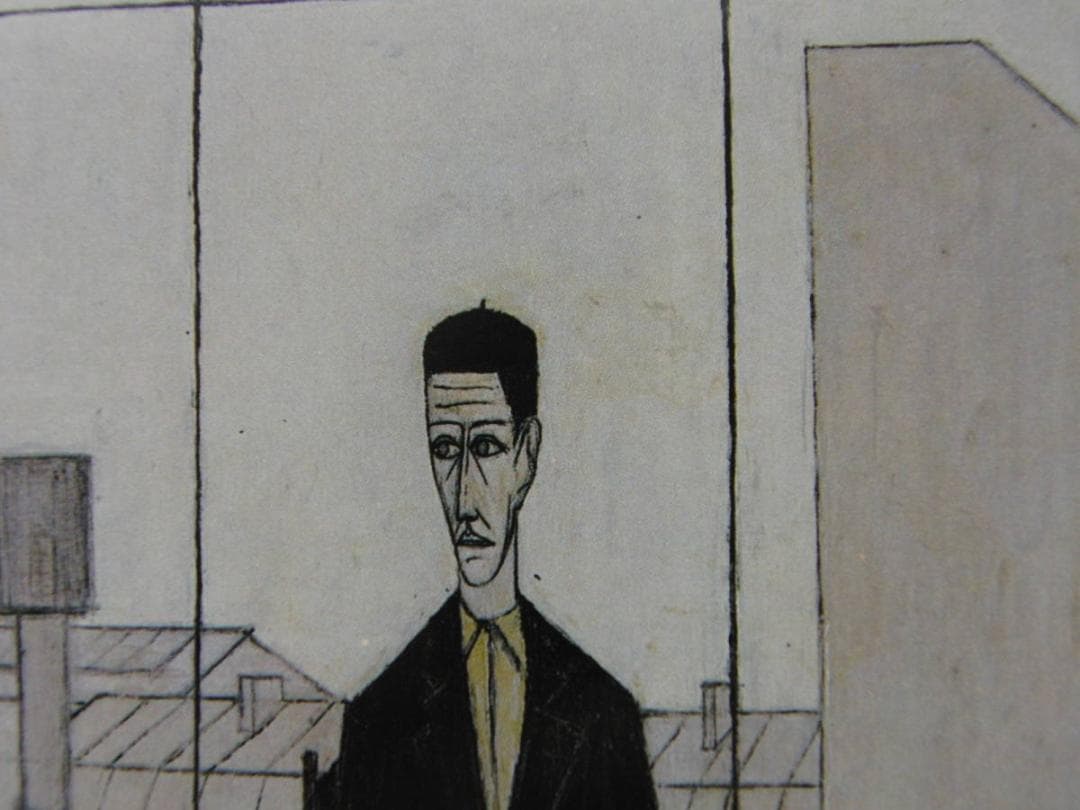 ベルナール・ビュッフェ【Homme assis dans l'atelier】