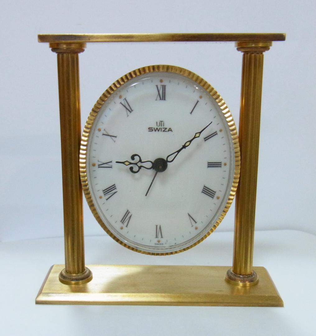 スイス製 機械式時計　置時計　SWIZA　稼動品（出品2）