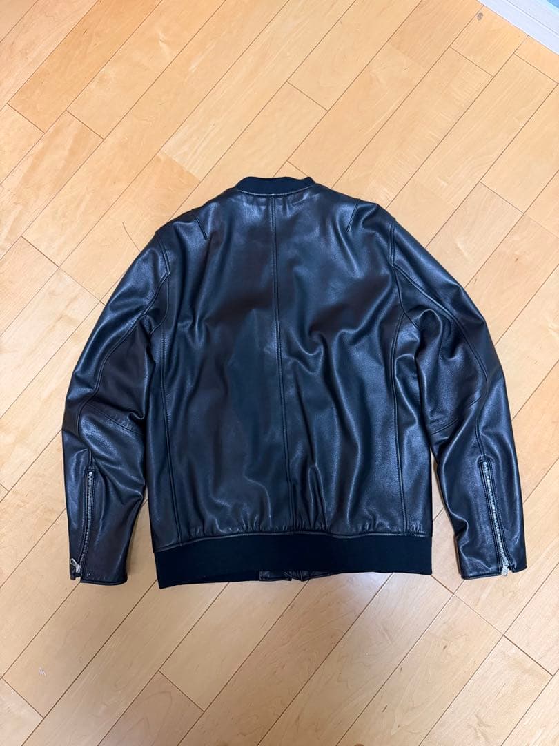 NANO UNIVERSE シングルライダース　ボンバージャケット ブラック