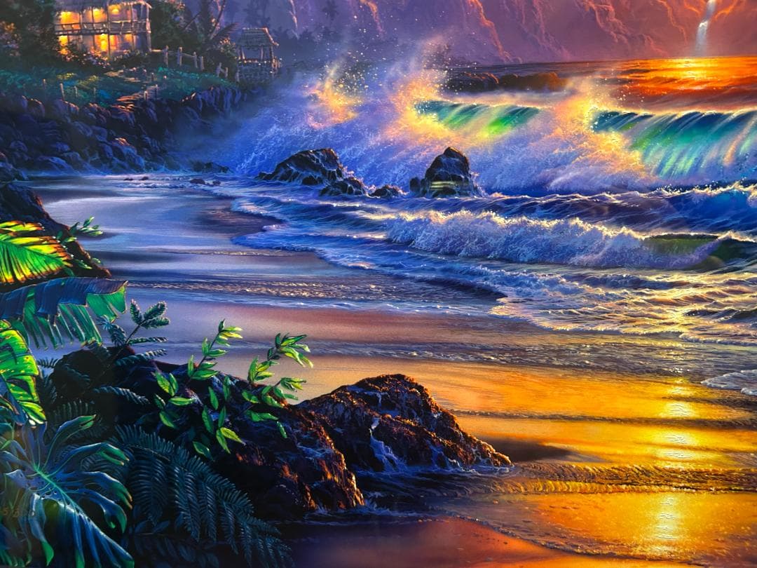 エスケープ Escape ラッセン Lサイズ 版画 真作保証 美品