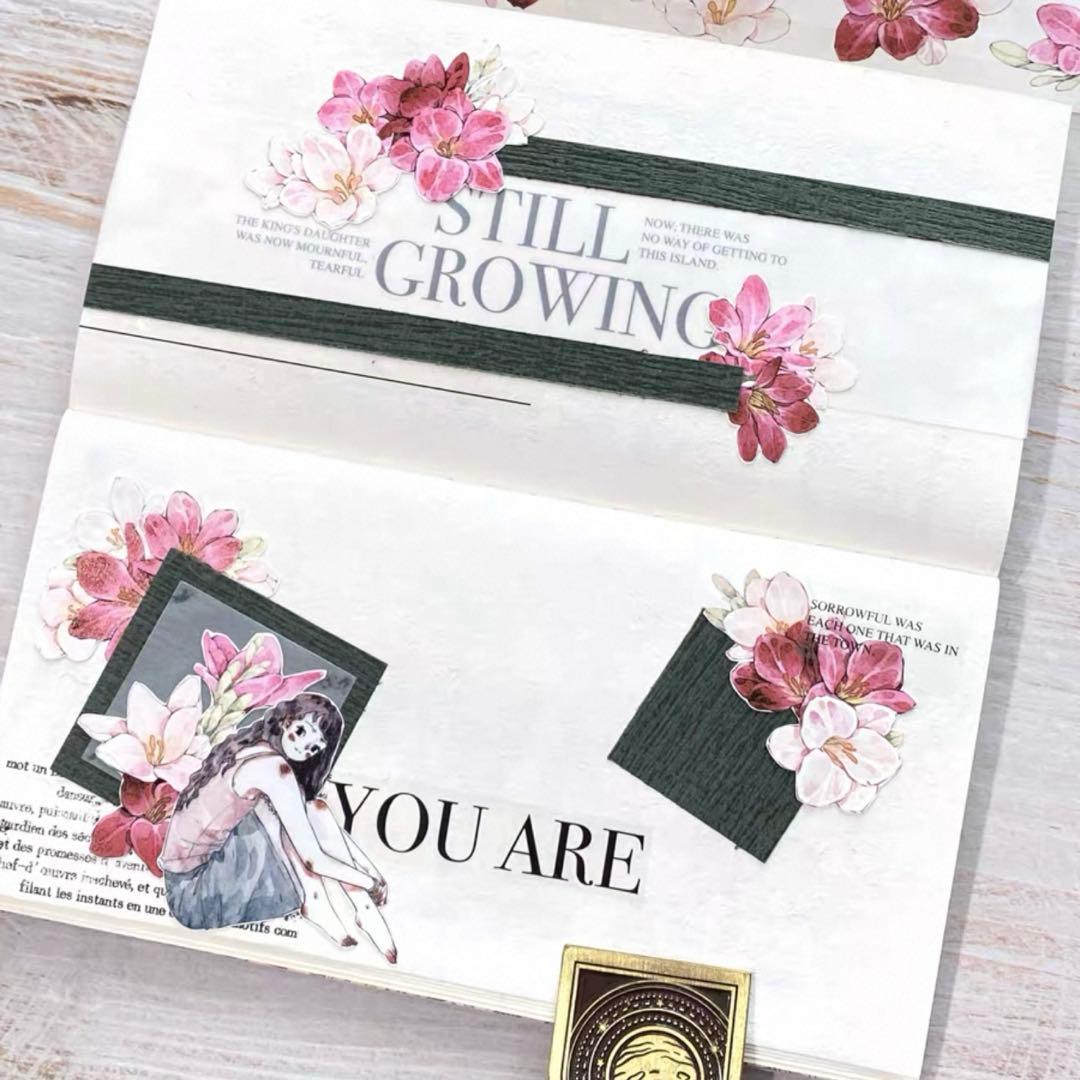 贝壳 番茄炒蛋 ダイカット加工 6cm×4.4m 海外マスキングテープ