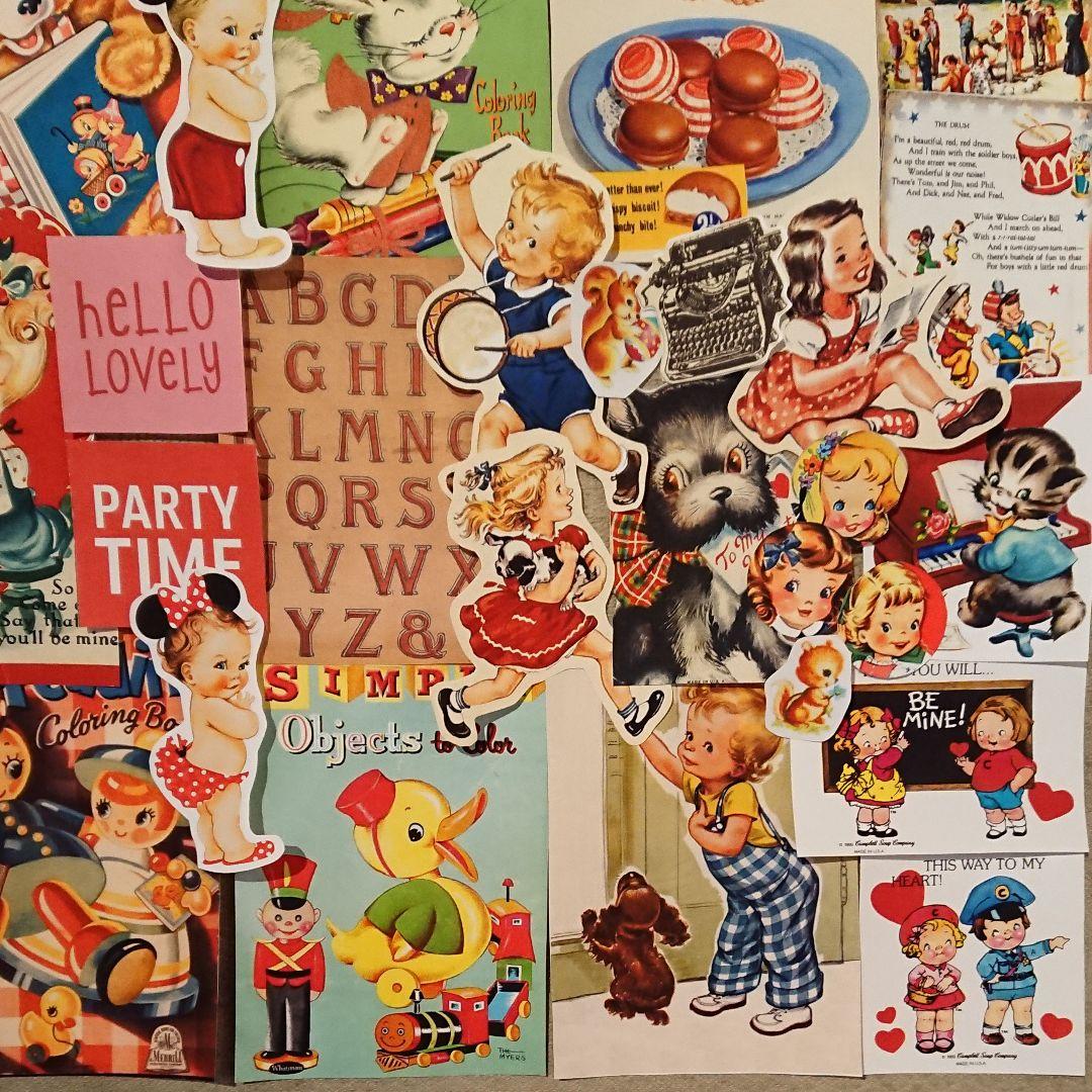 アルバムスクラップ、ジャンクジャーナル、おすそ分けファイル素材☆No.313