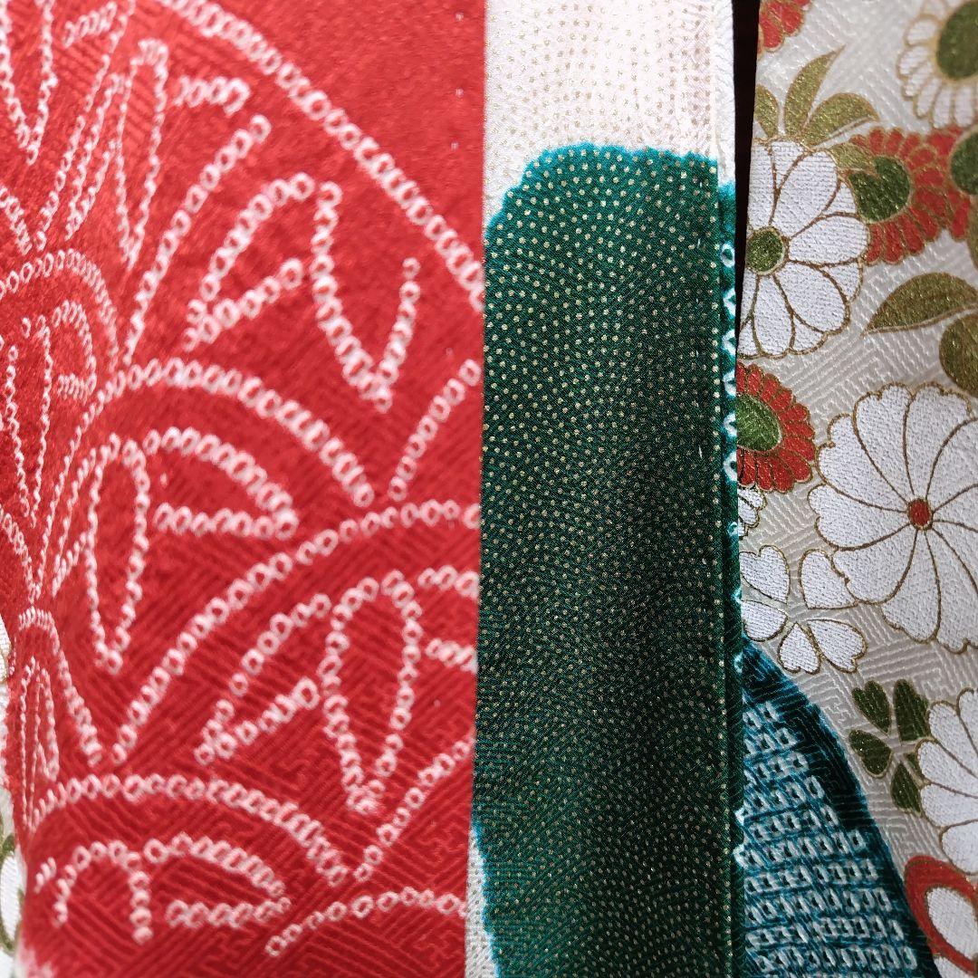 ☆とまとまと☆振袖フルセット(8点)・絞り・古典柄・吉翔文様・金駒刺繍