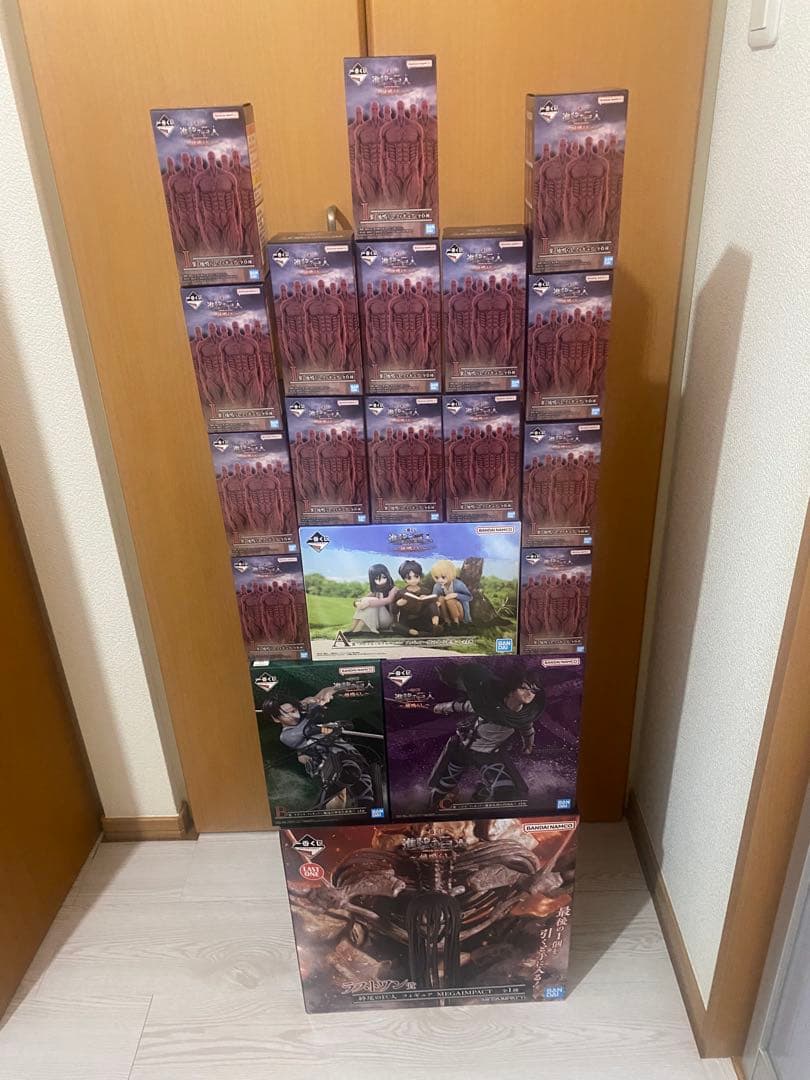 一番くじ　進撃の巨人　上位賞コンプ&地ならし15体