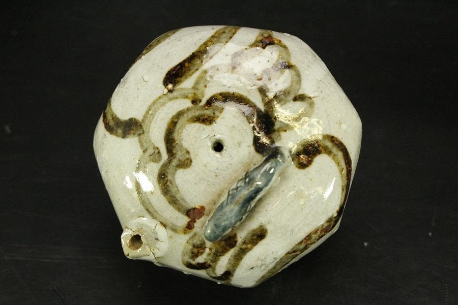 李朝 鉄絵 水滴 文房具(ZE542)