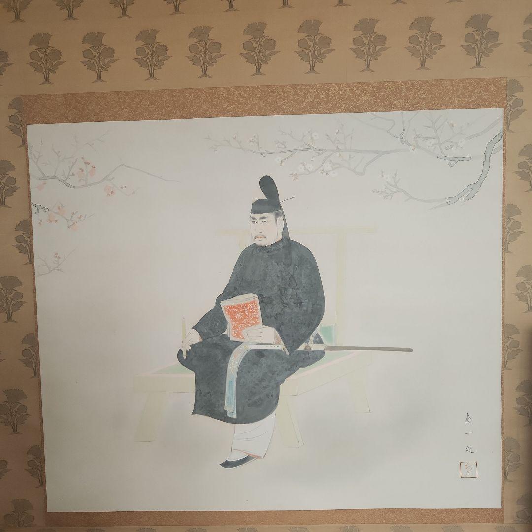 掛軸‥日本画‥福田恵一画